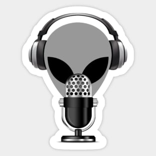 UFO Chronicles Podcast - Grey Mike Logo Sticker